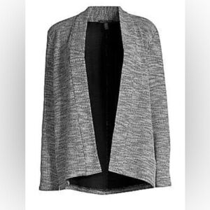 EILEEN FISHER Marled Cotton Lined Kimono Cardigan Jacket